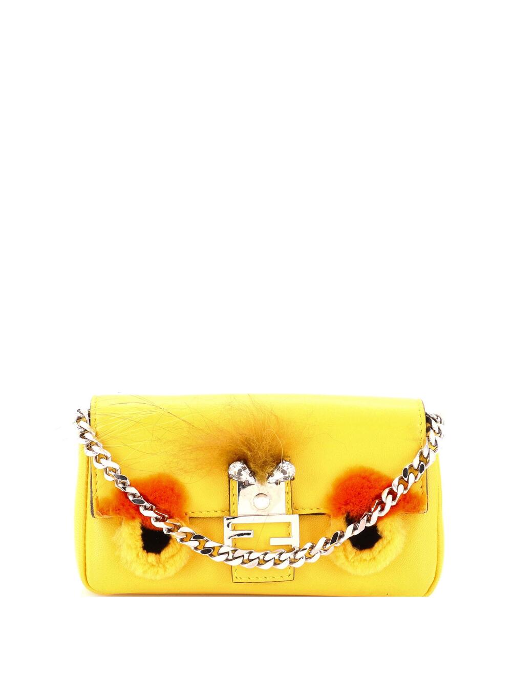 Fendi Monster Baguette Leather And Fur #356737F63B